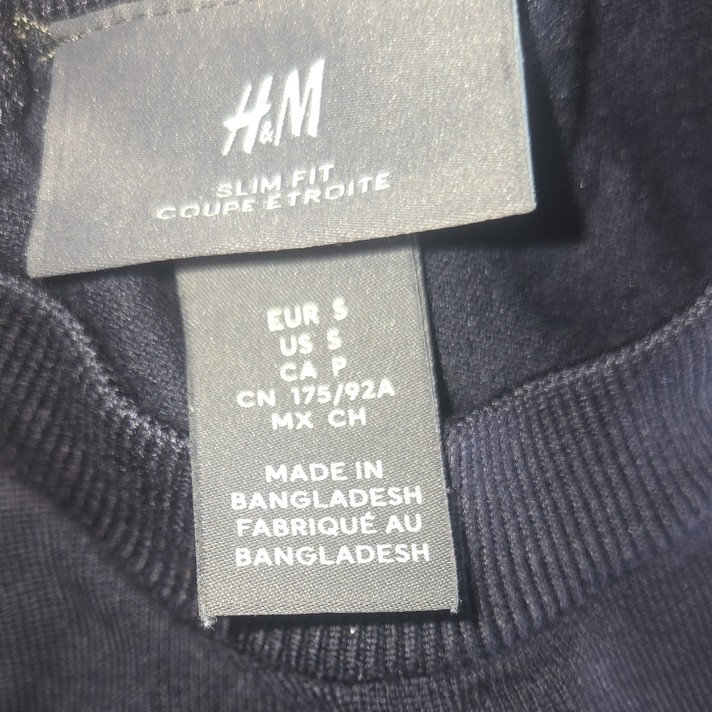 H&M Slim Fit Dark Blue Sweater - Picture 4 of 4
